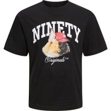 Jack & Jones 12229290-Black Jordenım Dog Tee Ss Crew Neck Siyah Erkek T-shirt