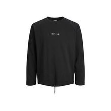 Jack & Jones 12229348 Siyah Jconavigator Sweat Crew Neck Erkek Günlük Sweatshirt
