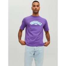 Jack & Jones 12232256-Deep Joreuphorı Tee Ss Crew Neck Tg Mor Erkek T-shirt
