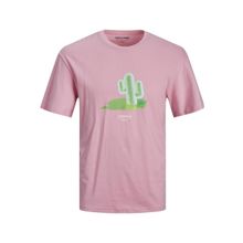 Jack & Jones 12238166 Pembe Erkek T-shirt