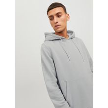 Jack & Jones 12242176_JCOREACT SWEAT HOOD Kapüşon Yaka Gri Erkek Sweatshirt