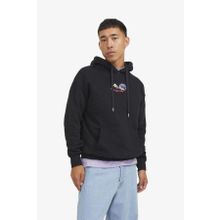 Jack & Jones 12242357 Black Jorsılverlake Siyah Erkek Sweatshirt