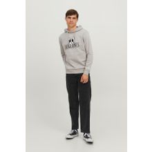 Jack & Jones 12244219-Beige Jorbeware Sweat Hood Fst Erkek Bej Sweatshirt
