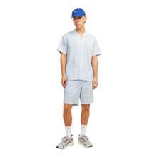 Jack & Jones 12256772 Lacivert Beyaz Erkek Gömlek