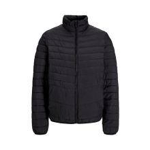 Jack & Jones 12256985-BLK State Packable Puffer Colar Siyah Dik Yaka Erkek Mont