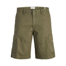 Jack & Jones 12274389 Füme Erkek Jpstcole Rahat Kalıp %100 Pamuk Kargo Şort