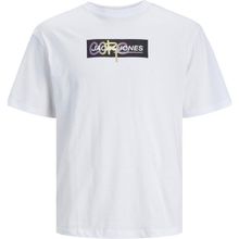 Jack & Jones Jcoaop Print TEE SS Crew Neck Beyaz Erkek T-shirt