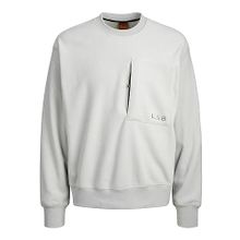 Jack & Jones Jcolab Sweat Crew Neck AW23 Gri Erkek Sweatshirt