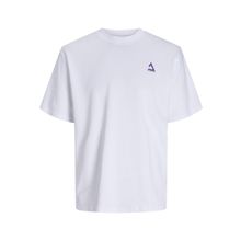 Jack & Jones Jcotriangle Summer Tee SS Crew Neck SN Beyaz Erkek T-shirt