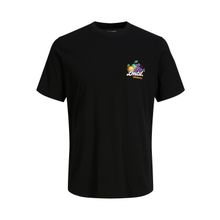 Jack & Jones Jorcabana Graphic Tee SS Crew Neck LN Siyah Erkek T-shirt
