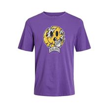 Jack & Jones Jorcrown Skull Tee Ss Crew Neck FST Derin Lavanta Erkek T-shirt