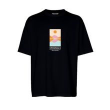 Jack & Jones Jorlafayette Tee Ss Crew Neck 1 FST LN Siyah Erkek T-shirt