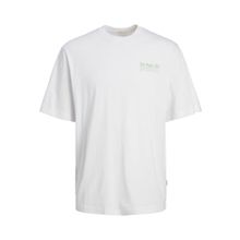 Jack & Jones Jortaormina Graphic Tee Ss Crew Neck Parlak Beyaz Erkek T-shirt