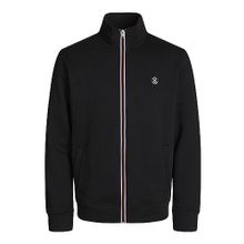 Jack & Jones Jprblurubber Sweat Zip Cardigan Prau23 Siyah Erkek Sweatshirt