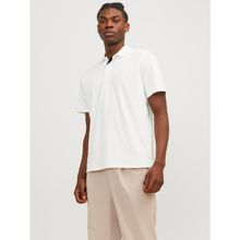 Jack & Jones Jprccrodney SS SN Kirli Beyaz Polo Erkek T-shirt