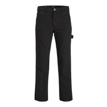 Jack & Jones Pants Studio Erkek Jpstkane Jjwashed Carpenter Dek LN Siyah Erkek Pantolon
