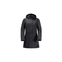 Jack Wolfskin 1107244-6000 Ottawa Siyah Coat Kadın Mont
