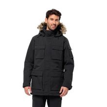 Jack Wolfskin 1107674-6000 Siyah Glacier Canyon Parka Erkek Outdoor Montu
