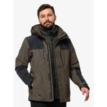 Jack Wolfskin 1115261-5719 Kahverengi Jasper 3ın1 Erkek Mont