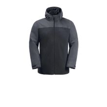 Jack Wolfskin 1115311-6350 Taubenberg 3 in 1 Gri Erkek Mont