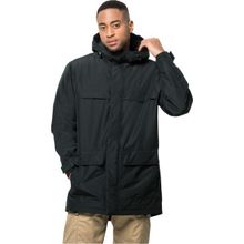 Jack Wolfskin 1115471-6000 WINTERLAGER PARKA M Siyah Erkek Mont