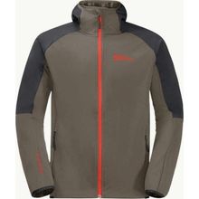 Jack Wolfskin 1306922-5719 Feldberg Kahverengi Hoody M Softshell Erkek Ceket