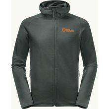 Jack Wolfskin 1710541-4161 Yeşil Baiselberg Hooded Fz M Erkek Polar Ceket
