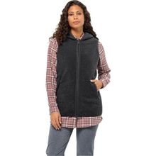 Jack Wolfskin 1711321 Antrasit High Curl Long Vest W Kadın Yelek