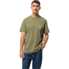 Jack Wolfskin 1809791TR-4511 Jack Tent T M Haki Erkek T-shirt