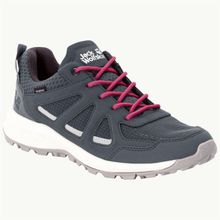 Jack Wolfskin 4051341 Woodland 2 Texapore Low W Grey/Red Kadın Outdoor Ayakkabı