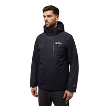 Jack Wolfskin A61858-6000 Jasper 3ın1 Jkt M Black Outdoor Erkek Ceket