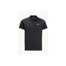 Jack Wolfskin Essential Siyah Erkek Polo T-Shirt