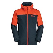 Jack Wolfskin Glaabach Turuncu Siyah 3 in 1 Erkek Mont