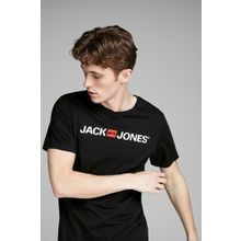 Jack&Jones 12137126 Siyah Yazılı Erkek T-shirt