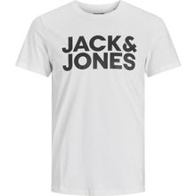 Jack&Jones 12158505 Beyaz Baskılı Erkek T-shirt