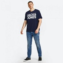 Jack&Jones 12158505 Lacivert Baskılı Erkek T-shirt