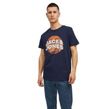 Jack&Jones 12205787 Lacivert Baskılı Erkek T-shirt
