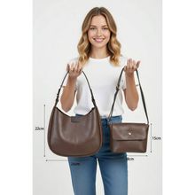 Jacquline CLIM592-1C Kahverengi Kadın İkili Omuz Çantası