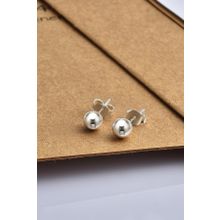 Jelux Silver Gümüş 4 mm Top Küpe