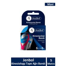 Jenbol 5 cm 5 mt Mavi Kinesiology Tape Ağrı Bandı