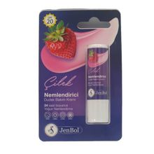 Jenbol Çilek SPF20 5 gr Lip Balm Nemlendirici Dudak Bakım Kremi