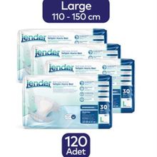 Jender Belbantlı Hasta Bezi Büyük Boy - Large 120 Adet 4 Paket - L