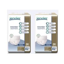 Jender Ekstra Büyük Boy Xlarge 60 Adet Beyaz Emici Külot