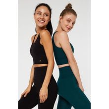 Jerf Luz Sıkılaştırıcı Kaplı Yeşil Spor Sütyeni