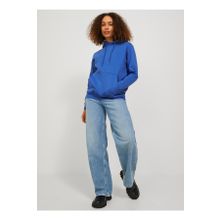 JJXX 12223961 Bisiklet Yaka Açık Mavi Kadın Sweatshirt