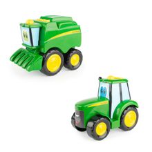 John Deere Tomy Fonksiyonlu Traktör ve Corey Biçerdöver Oyuncak Arabalar