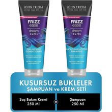 John Frieda 2x250 ml Kusursuz Bukleler İçin Saç Bakım Kremi ve Şampuan