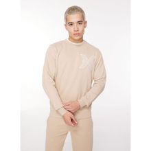 John Richmond UMA23016FE Bej Bisiklet Yaka Erkek Sweatshirt