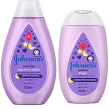 Johnson's Baby Bedtime 500 ml Saç Vücut Şampuanı + Bedtime 300 ml Vücut Losyonu