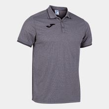 Joma 101588.250 Campus III Polo Melan Düz Yaka Düz Gri Erkek T-shirt